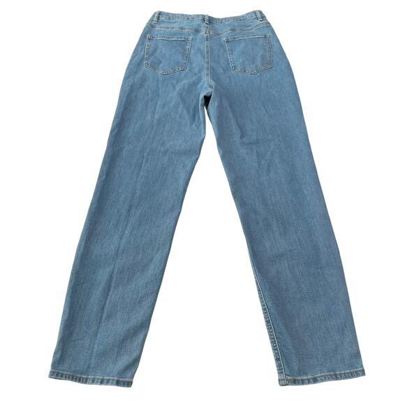 ASOS Womens Jeans Size 32 High Rise Straight Leg Light Wash Blue Denim Jeans - Picture 2 of 11